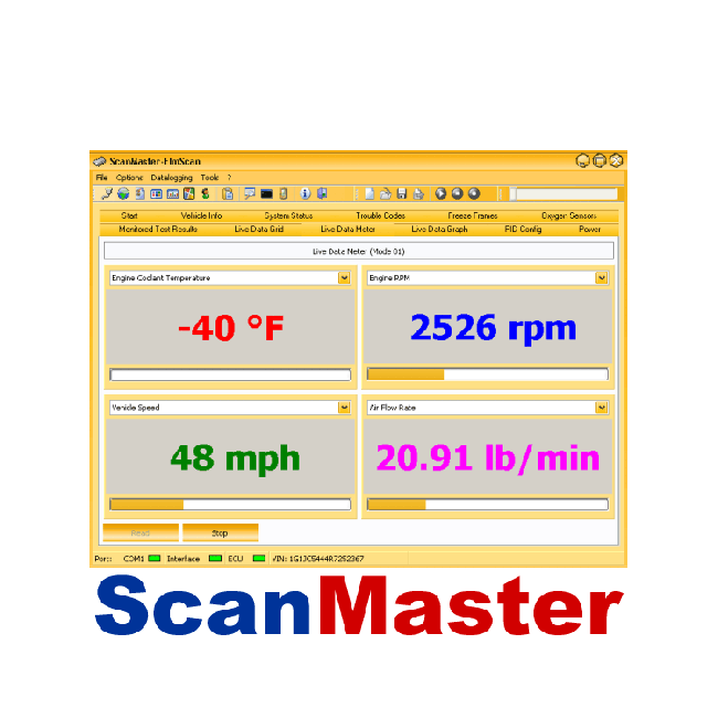 scanmaster 2.1 adjustments